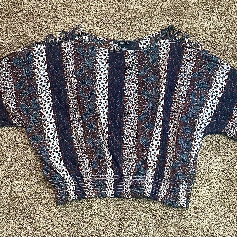 Rue 21 3/4 Sleeve Top SZ L